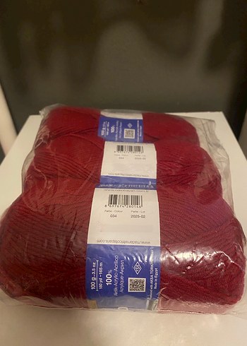 Ören Bayan Trend El Örgü İpi Koyu Kırmızı 034 - Görsel 6