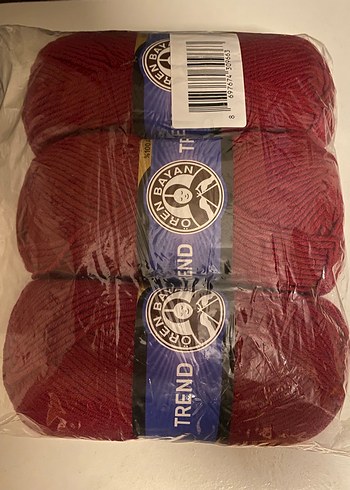 Ören Bayan Trend El Örgü İpi Koyu Kırmızı 034 - Görsel 4