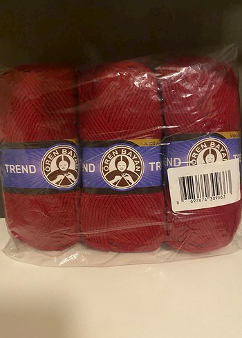 Ören Bayan Trend El Örgü İpi Koyu Kırmızı 034 - Görsel 2