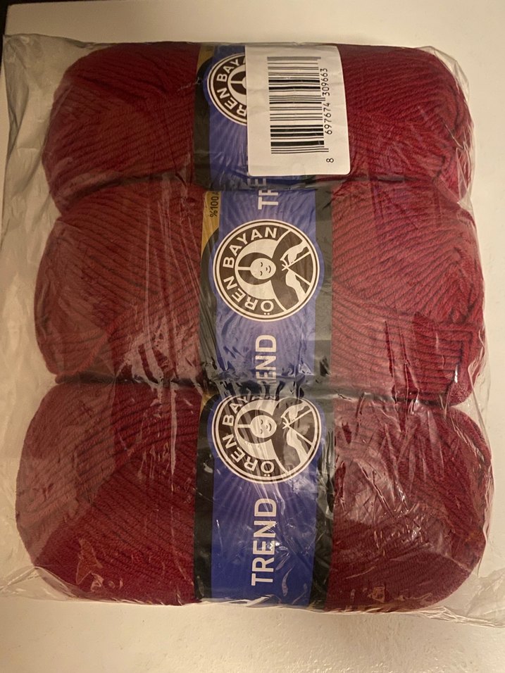 Ören Bayan Trend El Örgü İpi Koyu Kırmızı 034 - Görsel 4