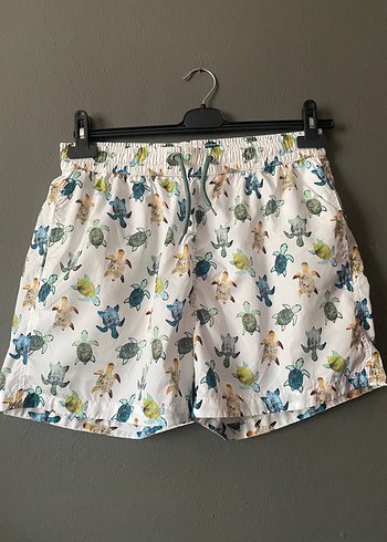 DAGİ EKRU MICRO KISA CARETTA DES. DENİZ ŞORTU - Görsel 4