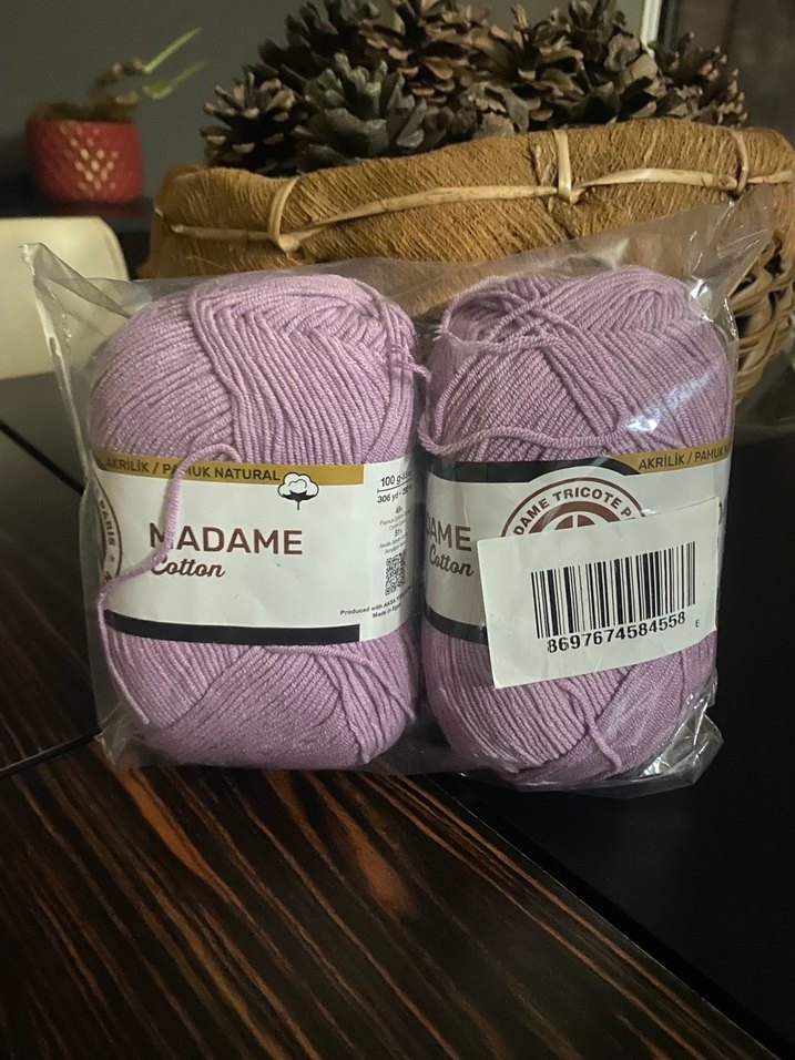 Ören Bayan Madame Cotton Lila El Örgü İpliği - 023 - Görsel 2