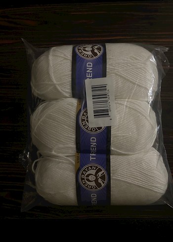 Ören Bayan Trend El Örgü İpi Parlak Beyaz 100 - Görsel 7