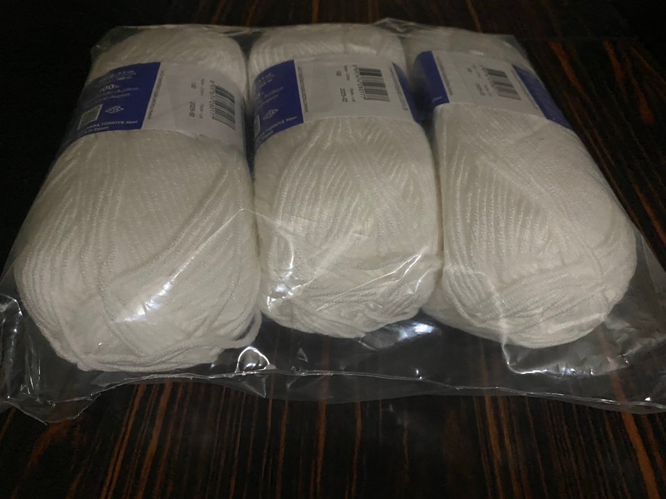 Ören Bayan Trend El Örgü İpi Parlak Beyaz 100 - Görsel 3