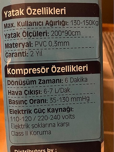 Freely Baklava Dilimli Şişme Yatak - Görsel 8