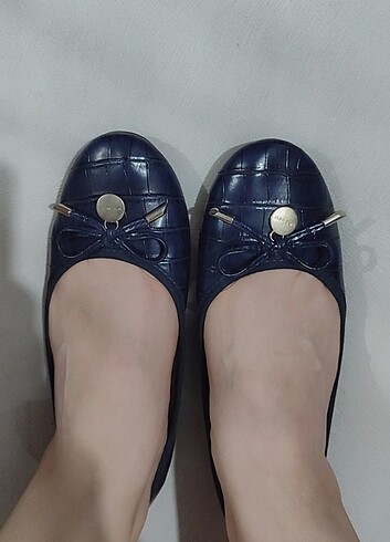 Nine West Lacivert deri babet