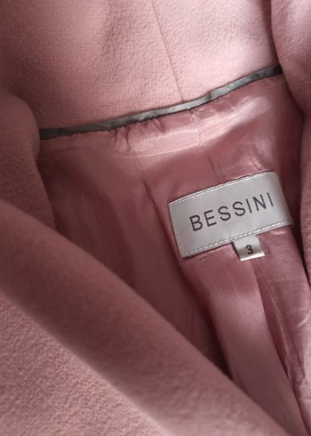 m Beden pembe Renk Pembe Kemerli Kadın Kaban