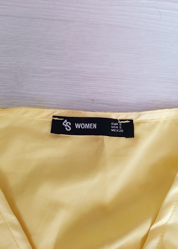 s Beden sarı Renk Sarı Salaş Kesim Saten Kadın Pantolon
