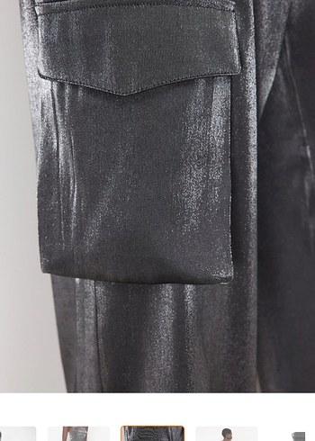 Kadın Gri Deri Midi Tulum - Görsel 6