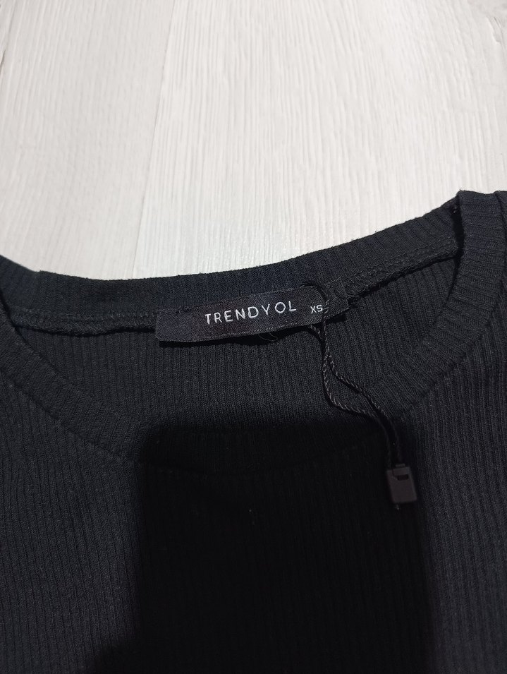 Kemerli Siyah Hamile Elbisesi - Görsel 2