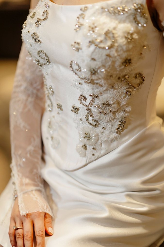 Bride İşlemeli Straplez Midi After Party Elbisesi - Görsel 2