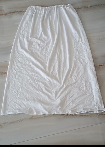 Beyaz etek astarı pamuklu penye