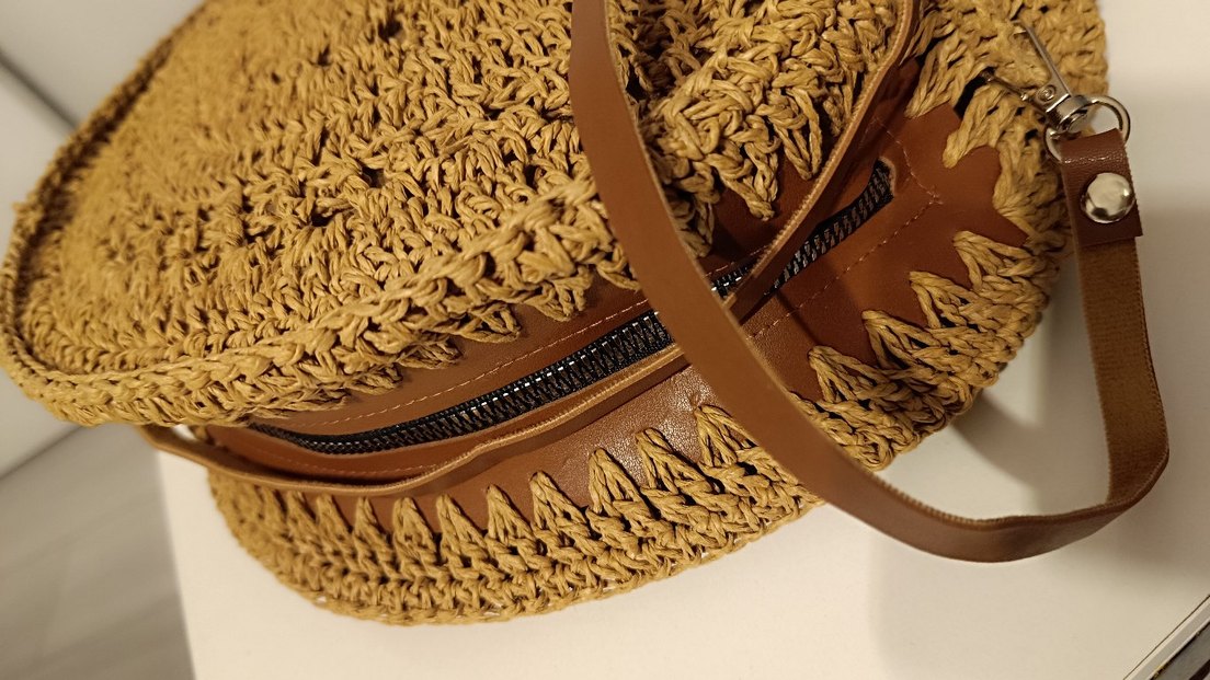 Bej Örgü Bohem Kadın Çanta - Görsel 3