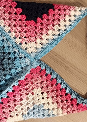 Renkli Örgü Bohem Kadın Fular - Görsel 6