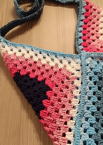 Renkli Örgü Bohem Kadın Fular - Görsel 5