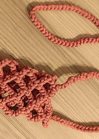 Gri Örgü Kadın Çapraz Çanta - Görsel 4