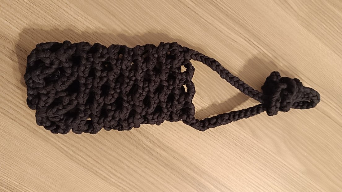 Gri Örgü Kadın Çapraz Çanta - Görsel 2