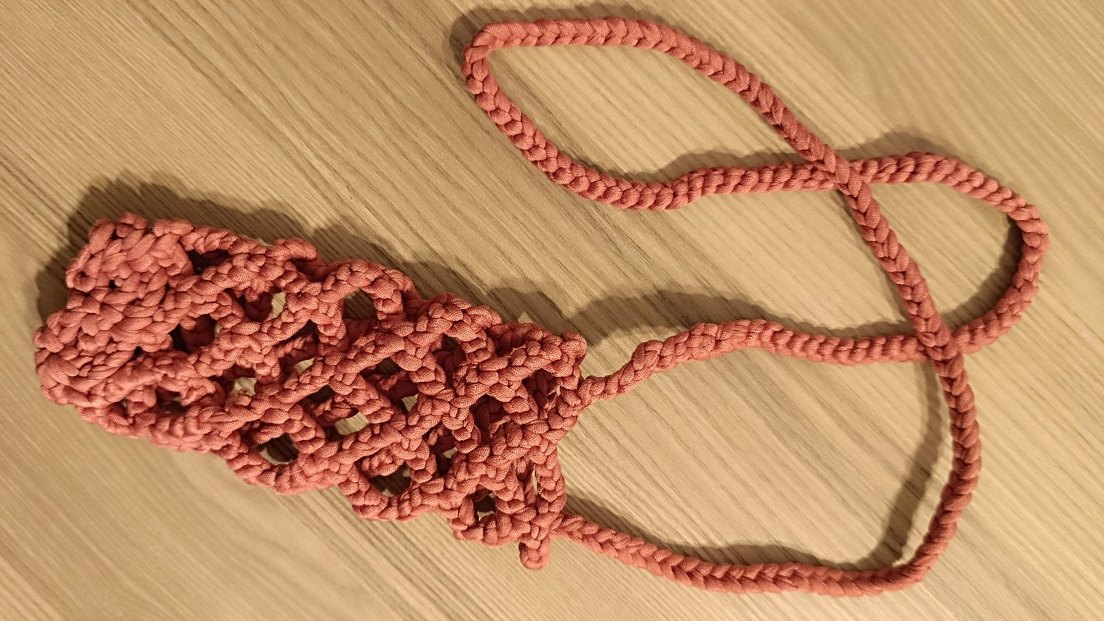 Gri Örgü Kadın Çapraz Çanta - Görsel 4