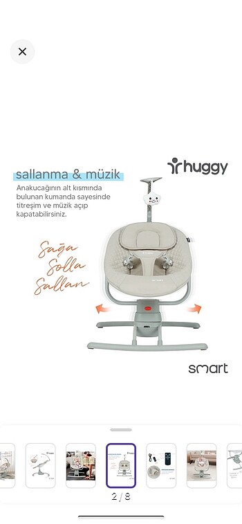 Diğer Huggy elektrikli sallanır ana kucağı