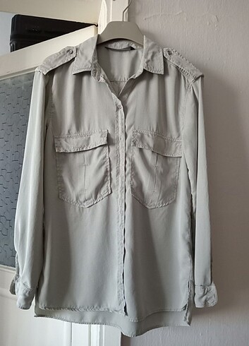 m Beden Zara basic gömlek