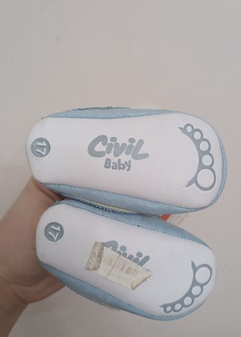 Mavi Süet Erkek Bebek İlk Adım Ayakkabısı civil - Görsel 4