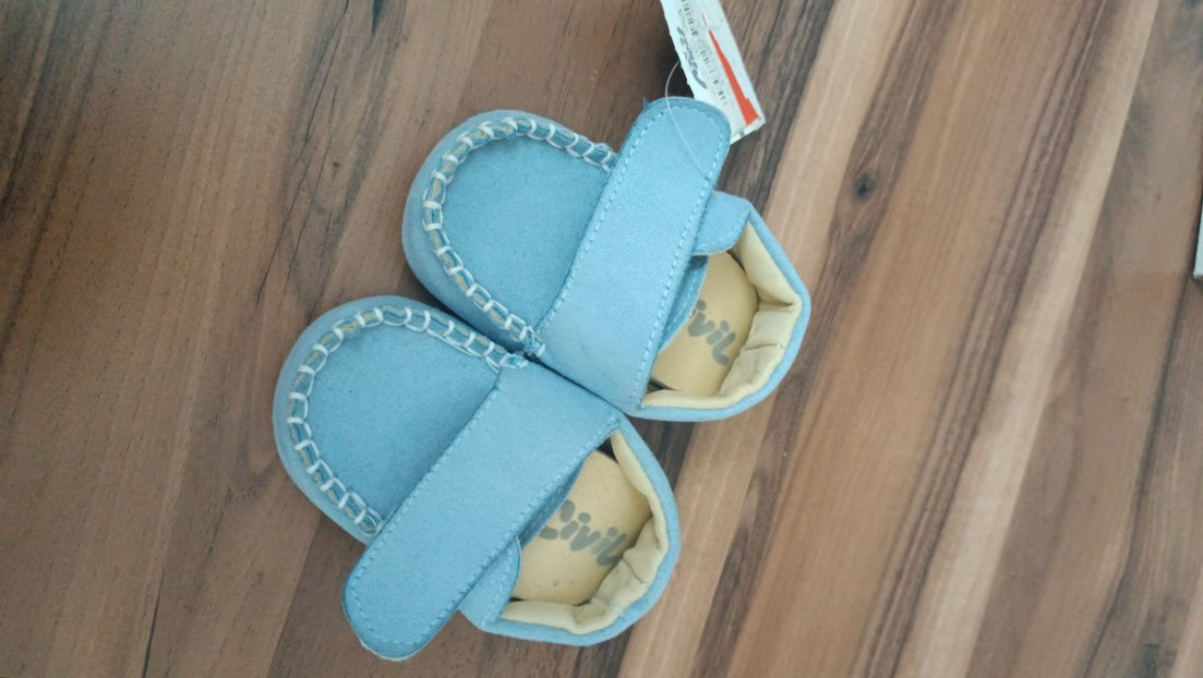 Mavi Süet Erkek Bebek İlk Adım Ayakkabısı civil - Görsel 3