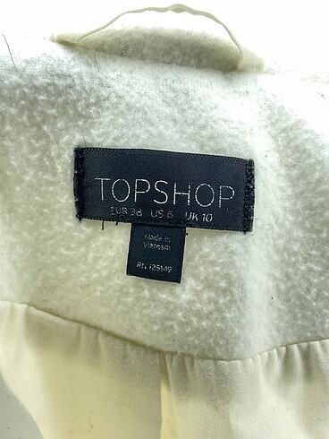 38 Beden beyaz Renk Topshop Kaban p İndirimli.