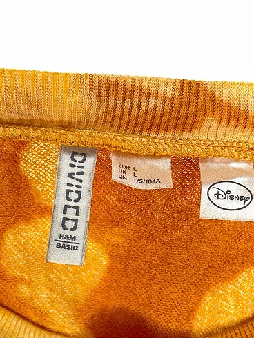 l Beden sarı Renk H&M Sweatshirt p İndirimli.