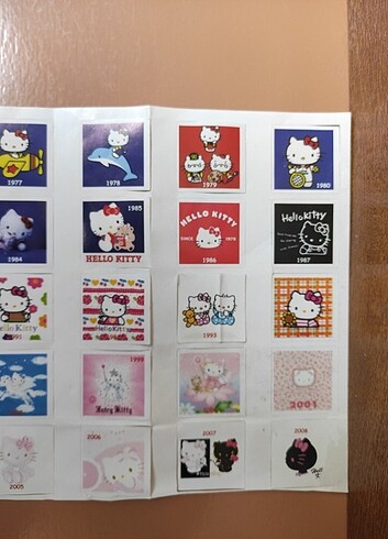  Beden Hello Kitty Kolleksiyon Sticker. 1974-2008