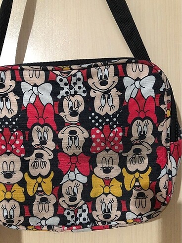  Beden kırmızı Renk Minnie mouse okul çantası