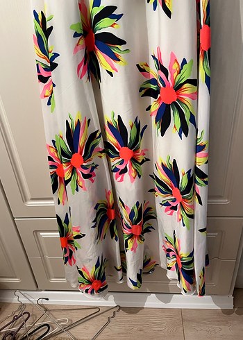 Çiçek Desenli Bohem Uzun Elbise - Görsel 3