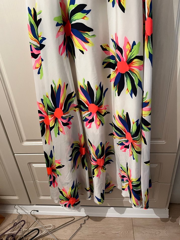 Çiçek Desenli Bohem Uzun Elbise - Görsel 3