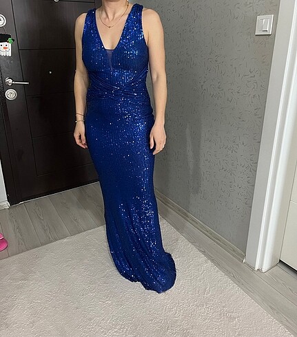 Sıfır abiye elbise 40 beden 38 uyumlu - Görsel 7