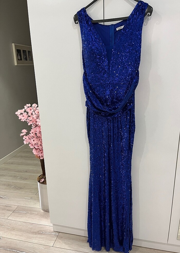 Sıfır abiye elbise 40 beden 38 uyumlu - Görsel 3