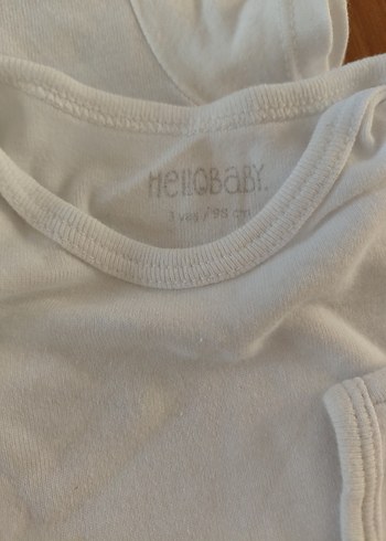 Bebek Beyaz Kolsuz ve Kısa Kollu Zıbın Seti - Görsel 2