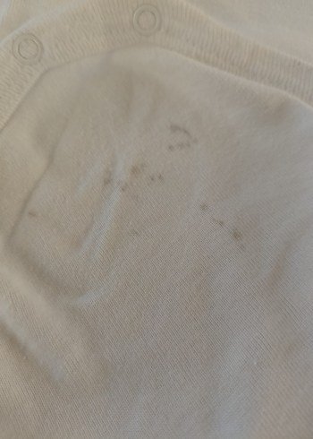 Bebek Beyaz Kolsuz ve Kısa Kollu Zıbın Seti - Görsel 3