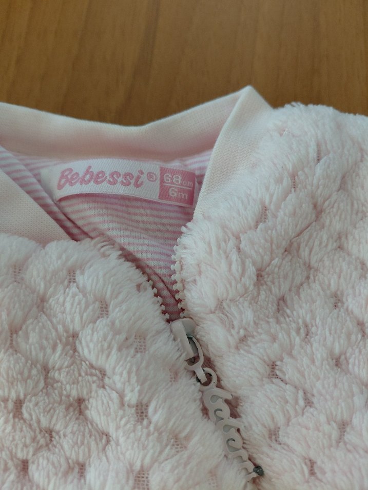 Bebek Kız Örgü Beyaz Tulum - Görsel 3