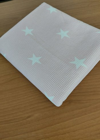 Beyaz Pastel Yıldız Desenli Çocuk Battaniyesi - Görsel 2