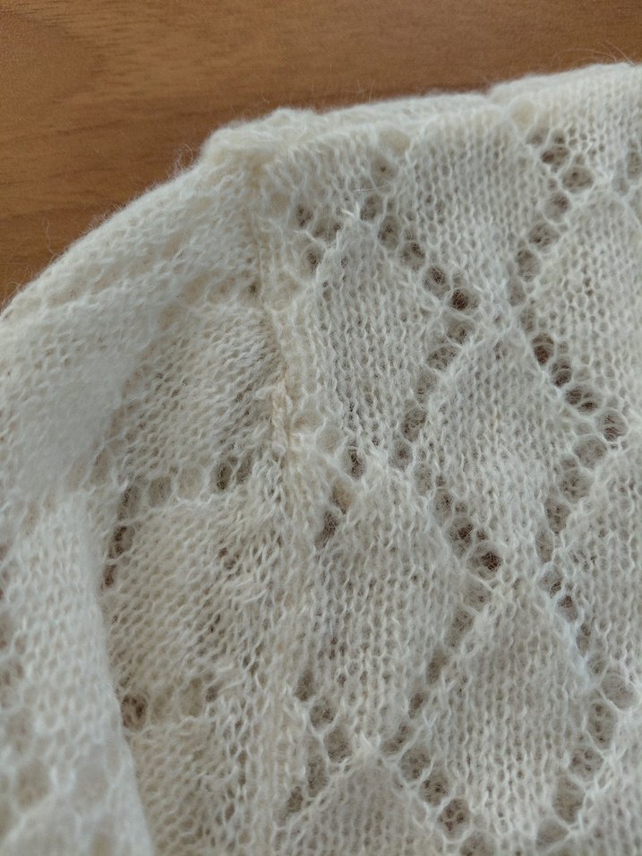 Kız Çocuk Beyaz Örgü Bolero - Görsel 3