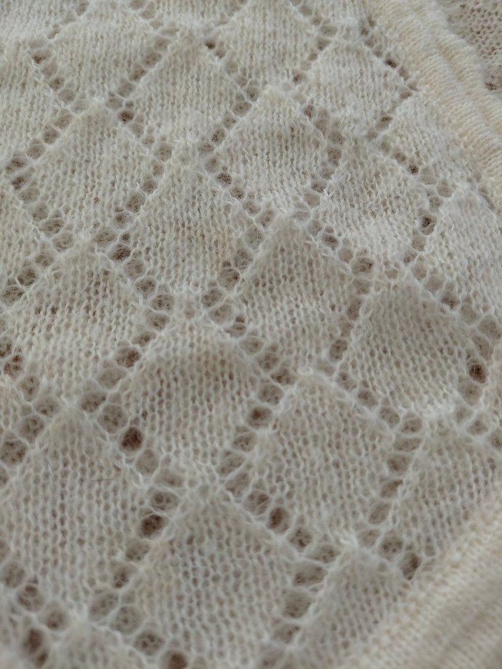 Kız Çocuk Beyaz Örgü Bolero - Görsel 4