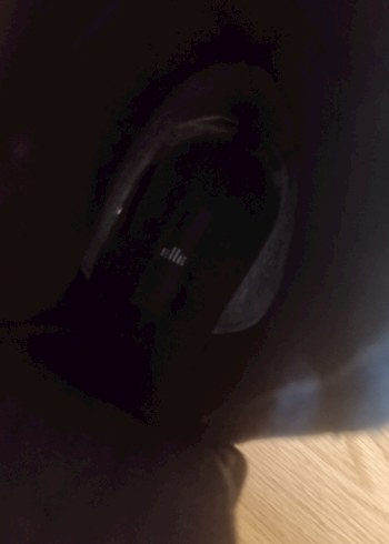 Siyah Deri Elle Tokalı Stiletto Topuklu Kadın Bot - Görsel 3