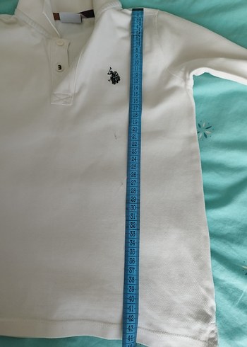 U.S. Polo Assn. Beyaz Erkek Çocuk Polo Tişört - Görsel 5