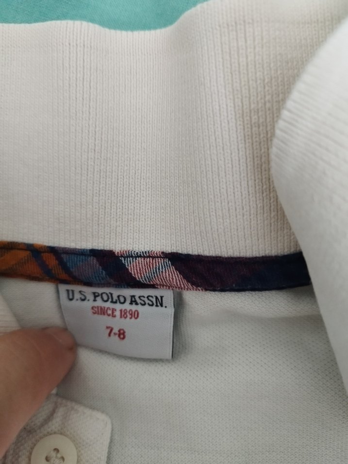 U.S. Polo Assn. Beyaz Erkek Çocuk Polo Tişört - Görsel 2