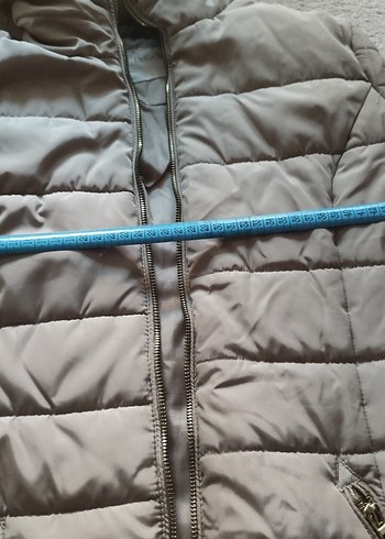 BejKapüşonlu Kadın Kışlık Mont - Görsel 6