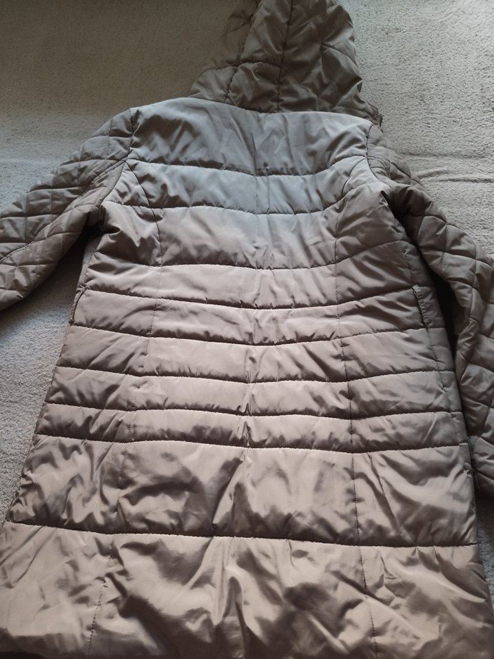 BejKapüşonlu Kadın Kışlık Mont - Görsel 4