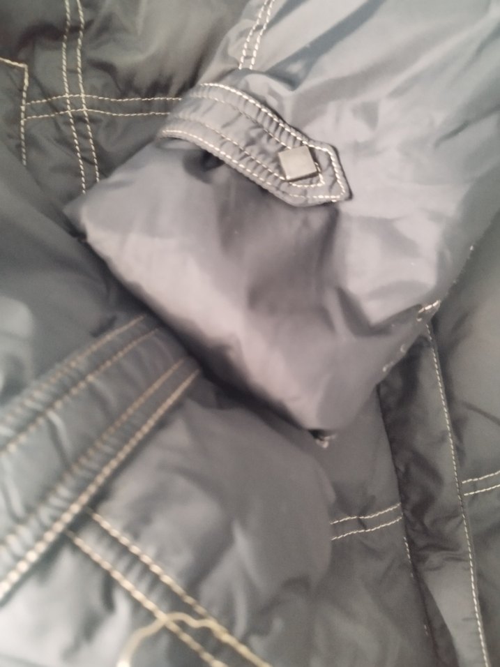 Kürk Detaylı Uzun şişme kaban - Görsel 5