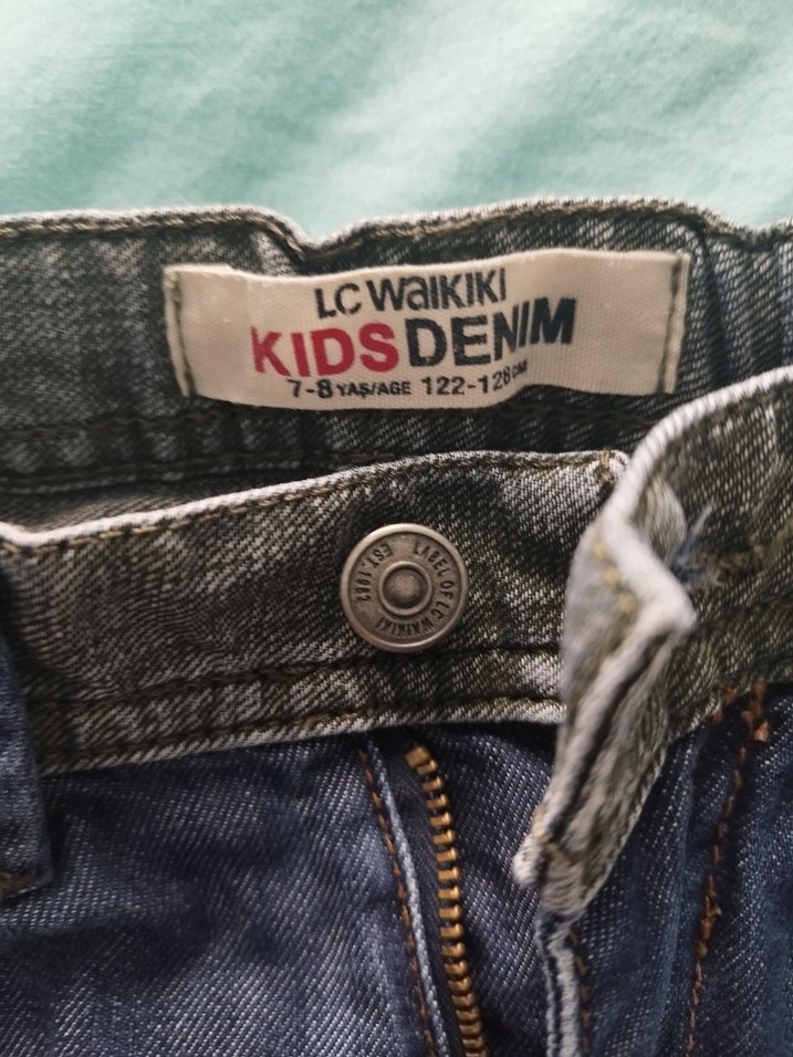 Erkek Çocuk Geniş Kesim Yırtık Kot Pantolon - Görsel 2