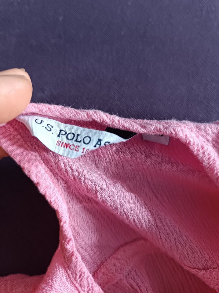 Dantel Detaylı Pembe Keten Gömlek - Görsel 4