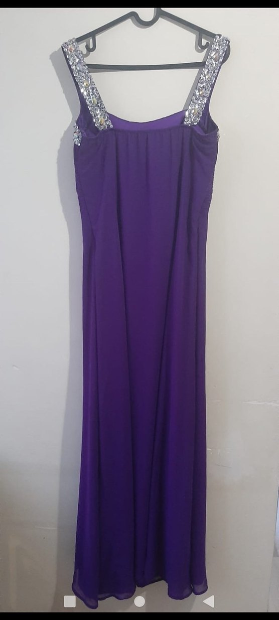 Mor Uzun Abiye Elbise - Görsel 4