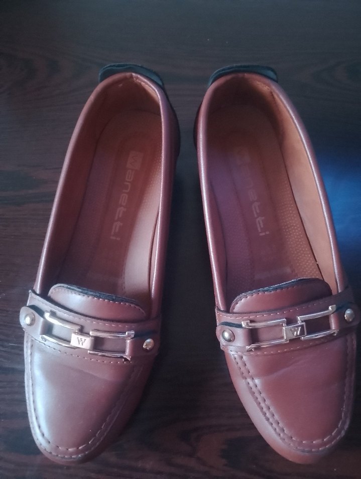 Kahverengi Deri Tokalı Ayakkabı - Görsel 2